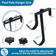 thumbnail image 2 of Support Réglable pour Poteau de Piscine en Aluminium, Crochets de Clôture de Piscine pour Poteaux de Piscine, 2 Pcs Crochet de Poteau de Piscine, Crochets de Clôture Robustes pour Tuyau de Piscine Accessoires pour Écumoire de Piscine, 2 of 5