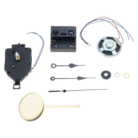 Completing Clock Repair Set with Quartzs Movement Hands Pendulums and Music Chimes Box Horn for Crafting Unique Clock