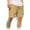 Khaki, variant on Ediodpoh Casual Pocket Length Men's Trousers Knee Shorts Drawstring Pants Solid Men's Pants Mens Shorts Khaki XXL