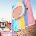 thumbnail image 4 of XYX Case for Samsung Galaxy Tab Active 5 Pro/Active 4 Pro 10.1 inch, 360 Degree Rotating Hand Grip Shockproof Cover with Shoulder Strap, Colourful Pink, 4 of 7