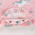 thumbnail image 4 of LIIPEE Girls Boys Onesie Cartoon Animal Printed Long Sleeve Round Neck Bodysuit Toddler Sweet Casual Outings One-Pieces,Pink,2-2.5 Years, 4 of 4