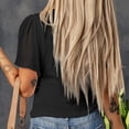 thumbnail image 4 of Camisa de manga corta de verano, camisa de manga corta con volantes para mujer, camisa de manga corta con volantes para mujer, top de manga corta con valor excepcional, 4 of 6