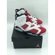 thumbnail image 2 of GS A i r-Jor-dan 6 Retro Carmine 2020 GS size 5.5 Womens 7 384665 106, 2 of 6