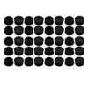 Unique Bargains 40pcs 22mm Diameter Tube Insert Chair Leg Cap Round Black Plastic Tubing Plug