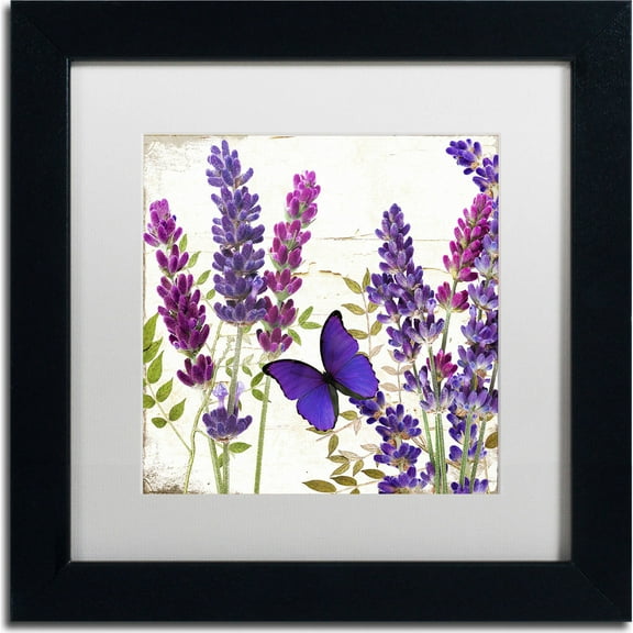 Trademark Fine Art "Lavender I" Canvas Art by Color Bakery, White Matte, Black Frame