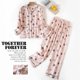 thumbnail image 1 of Pijamas de franela de algodón para mujer, ropa de S-XXXL de talla grande, traje de casa, Tops de dormir con estampado a cuadros, Otoño e Invierno, 1 of 4