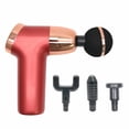 thumbnail image 1 of Mini Massage Gun, Handheld Muscle Massagers for for Back Leg Body Deep Tissue Massage, w/ Suitcase, 4 Massage Heads 20 Speed, 1 of 1