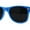 Blue Black, variant on Classic Iconic Pop Color Horn Rim Sunglasses Blue Smoke