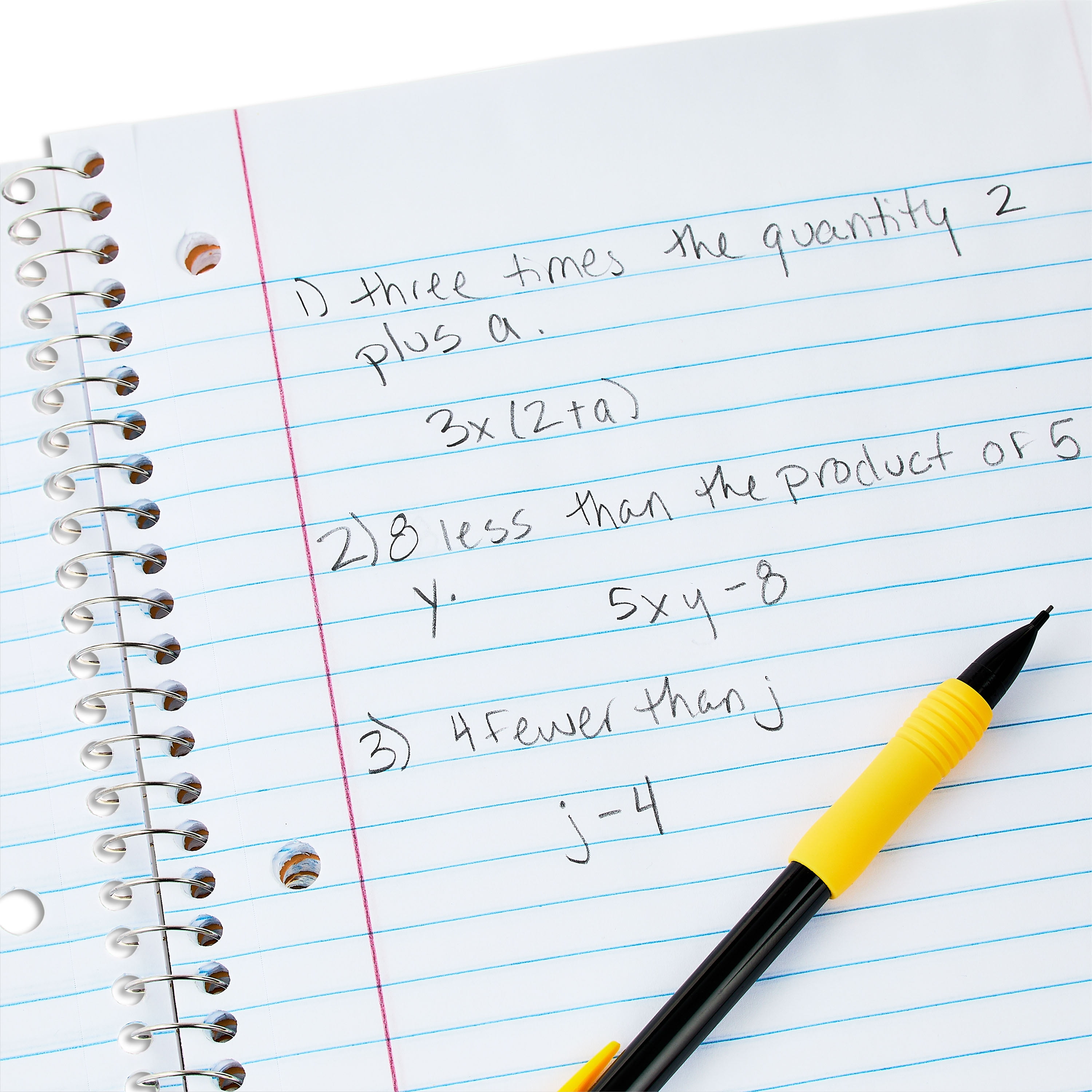 Pen + Gear Wide Ruled 3-Subject Spiral Notebook, Blue, 10.5" x 8", 120 Pages