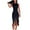 Black, variant on GERsome Women's Summer Elegant Ruffled Irregular Hem Dress Sleeveless Crew Neck Cocktail Party Maxi Dresses