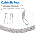 thumbnail image 3 of 2pcs Durable Simple Hand- Woven Curtain Tie Rope Practical Curtain Strap, 3 of 7