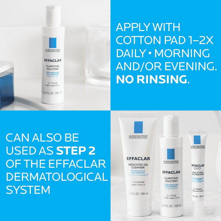 La Roche-Posay Effaclar Salicylic Acid Toner for Oily, Acne