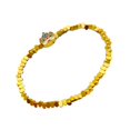 thumbnail image 1 of Pulsera con forma de cabeza de león chapada en oro para mujer, estilo chino, 1 of 2