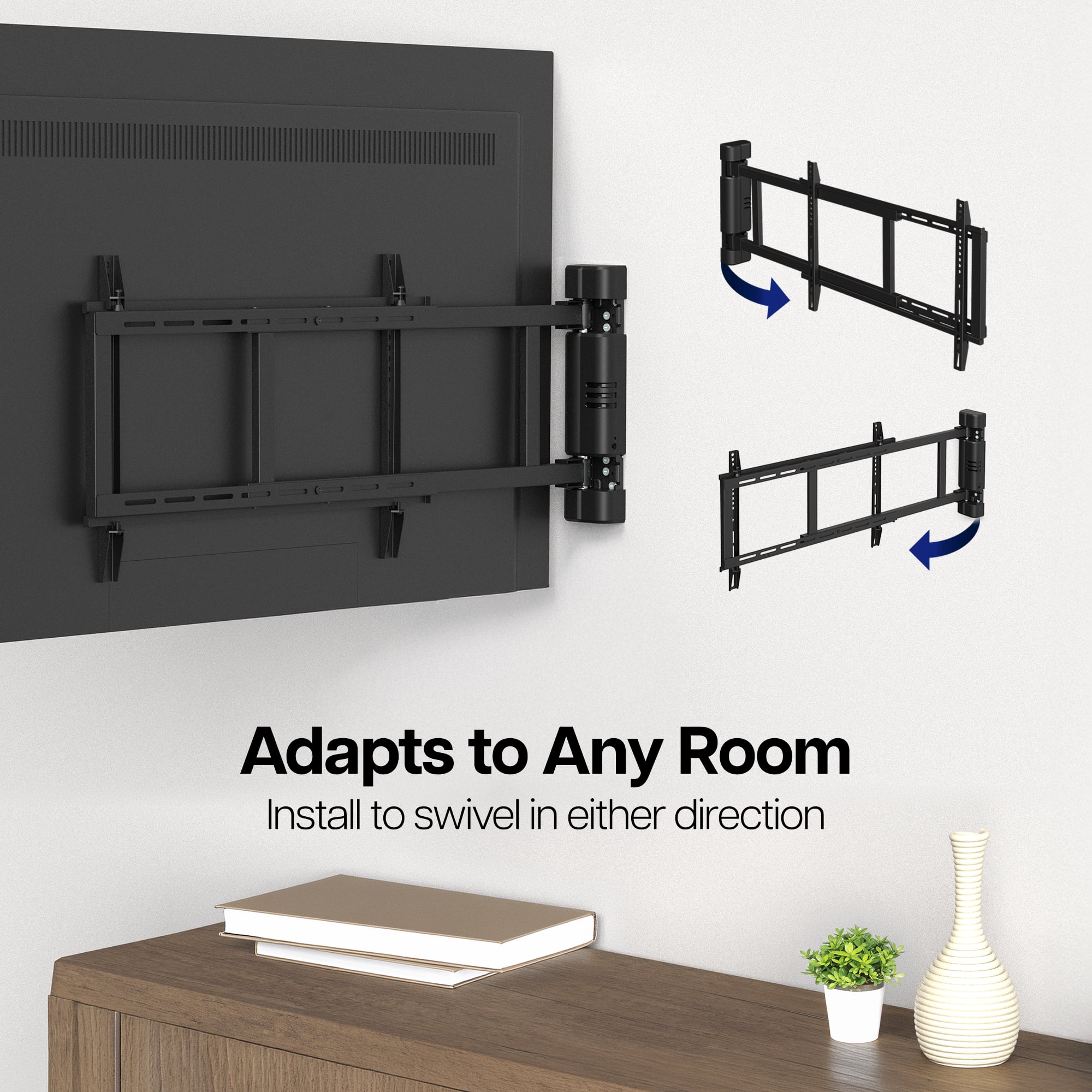 VIVO Steel Low Profile Electric Adjustable Swing 32" to 75" TV Wall Mount