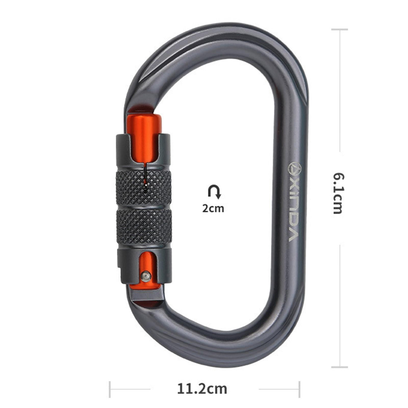 Mousqueton Robuste 25 KN – Verrouillage Sécurisé Pour Camping Et Animaux