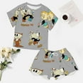 thumbnail image 4 of Mugman Cuphead Ms. Chalice Summer Home Suit For Womens Short-Sleeved Pajama Set 2pcs Loungewear Soft Sleepwear T-Shirts Tee Shirt Top And Short Sleeping Pants, 4 of 8