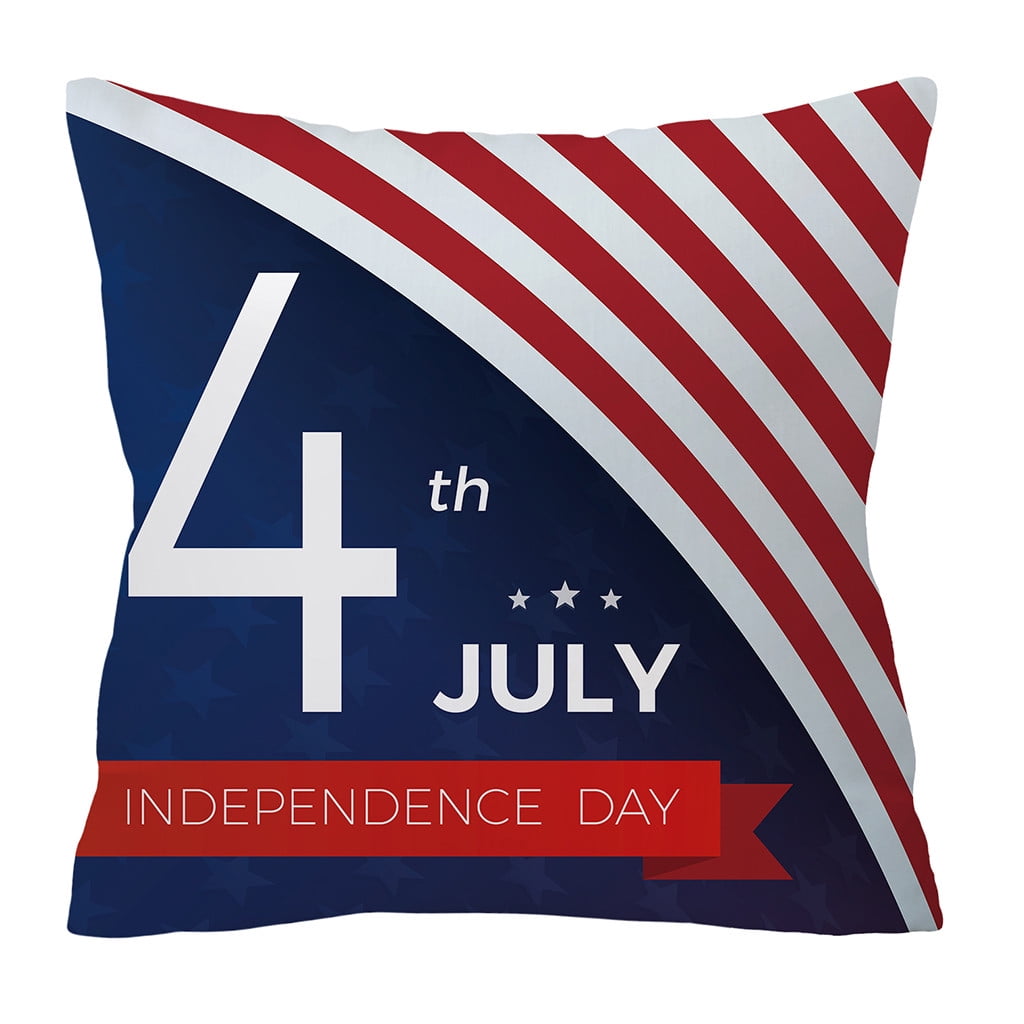 Independence Day 4th Of July Pillow Cases Sofa Cushion Cover Home Pillow Case - Walmart.com 