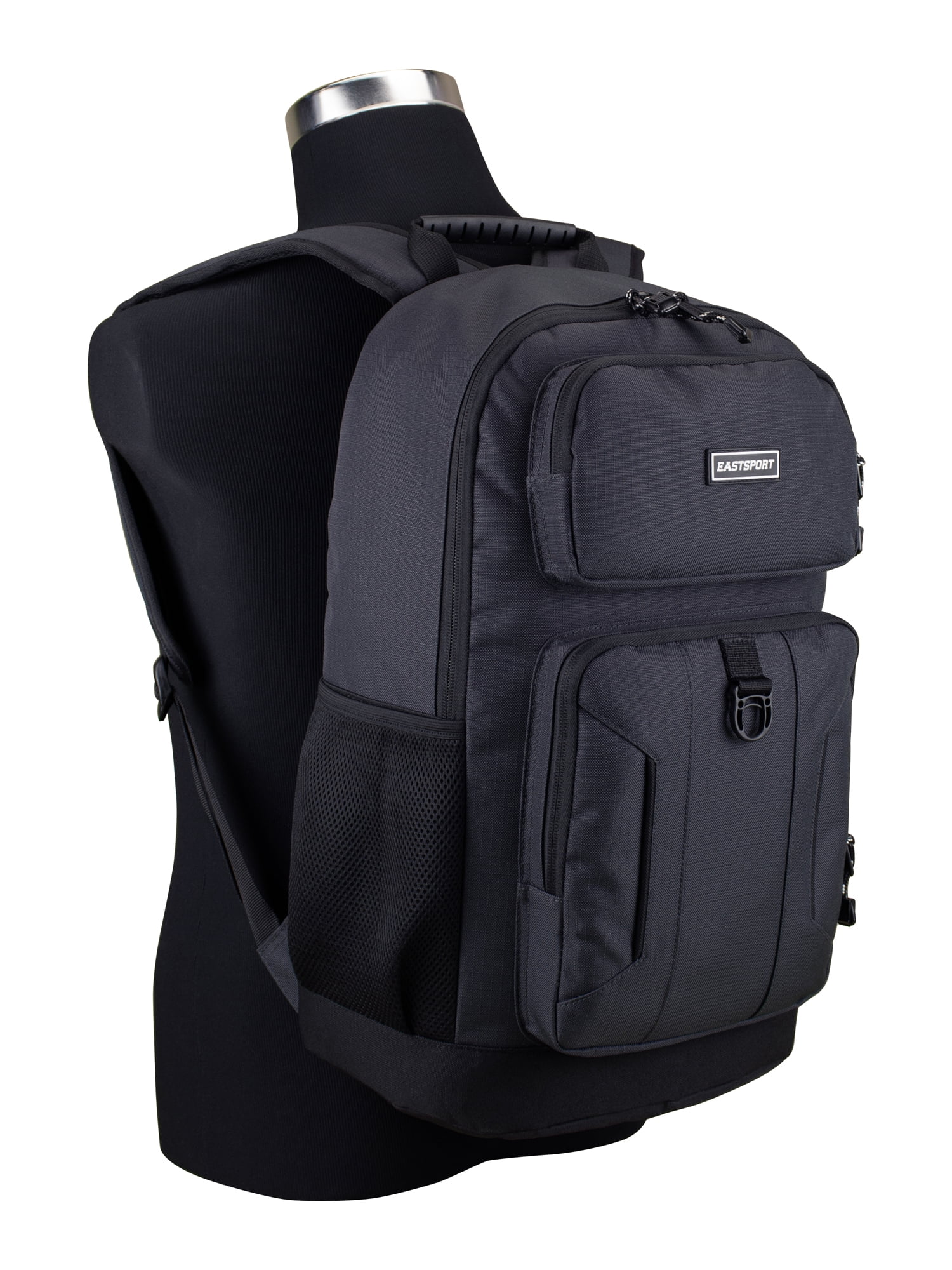 Eastsport Unisex Emerson Backpack, Black/Nine Iron