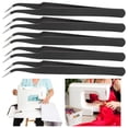thumbnail image 3 of Kit, High  Anti Static Reasonable Size Light Weight Anti Static Tweezers  for Sewing for Industrial Coating Curved Head, 3 of 8