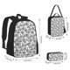 thumbnail image 2 of Disketp Snake Mochila Estampada de Gran Capacidad con Lonchera y Estuche, Set de 3 Piezas para Estudiantes, 2 of 7