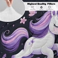 thumbnail image 5 of Sleepwish Kids Bedding Set 4 Pieces Super Soft Unicorn King Comforter Set for Girls, Purple, 5 of 8