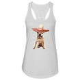 thumbnail image 1 of Chihuahua With Mexican Hat. Tank Women -Image by Shutterstock, Female Small, 1 of 4