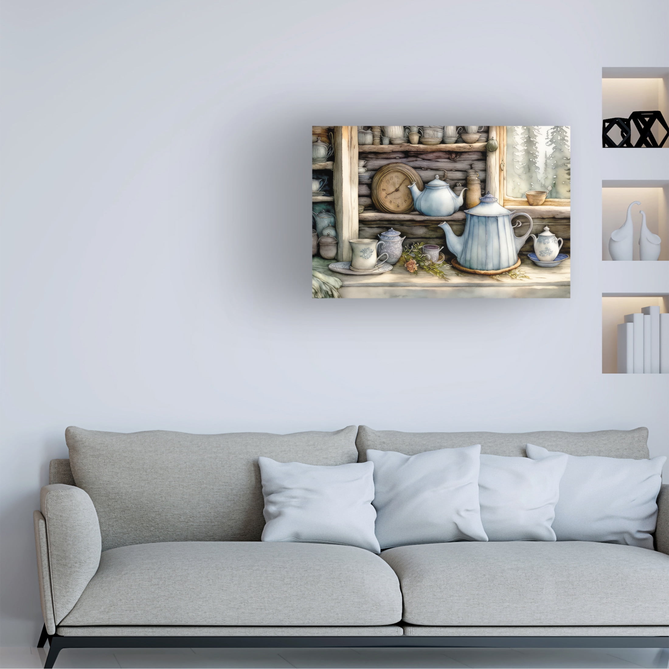 Canvas Wall Art - FootePrint Art 'Time Worn' Wall Art for Living Room, Bedroom, or Office Décor by Trademark Fine Art - 32 x 22 Inches