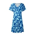 thumbnail image 4 of GXIPO Sundresses Sexy Resort Wear for Women 2025 Hawaiian Summer Dress Blue 2XL, 4 of 6