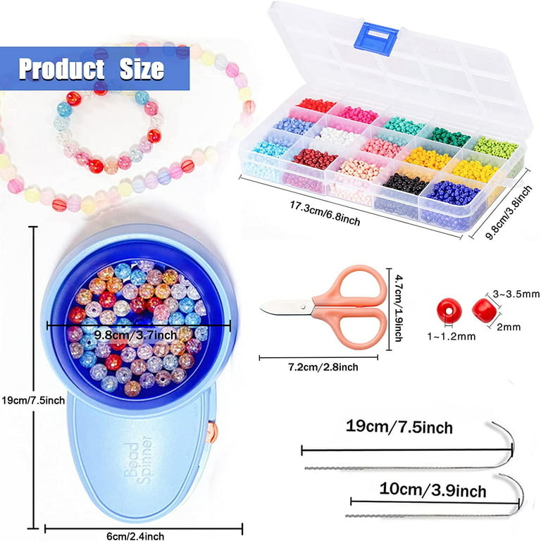 Wabjtam Electric Bead Spinner, Adjustable Speed Beading Bowl Spinner With  Seed Beads For Diy Craft Jewelry Making, Bracelets And Necklaces
