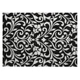 thumbnail image 2 of Addison Rugs Chantille Indoor/Outdoor Transitional Floral Black Washable Rectangle Rug, 1'8" x 2'6", 2 of 6