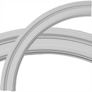 Ekena Millwork 24"OD x 20"ID x 2"W x 7/8"P Claremont Ceiling Ring (1/4 of complete circle)