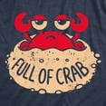 thumbnail image 2 of Mens Funny T Shirts Full Of Crab Sarcastic Graphic Novelty Tee For Men Graphic Tees, 2 of 9