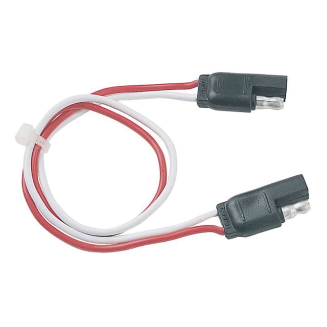 Husky Towing Trailer Wiring Connector Extension 30310 2 Pole Flat; 12 Inch Length