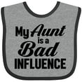thumbnail image 3 of Inktastic My Aunt is a Bad Influence Boys or Girls Baby Bib, 3 of 4