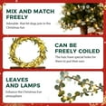 thumbnail image 3 of Twinkling Tree Fairy Light Olive Vine, 6ft Twinkling Tree Olive Vine with 96 LED, Pre-Lit Twinkling Tree Fairy Light Olive Vine Garland, with Timer, Battery Operated for Mantel & Home Decor, 3 of 6