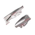 thumbnail image 5 of 1 Set For Touring Street Glide Road King Flhr 2001-2008 Silver Mid Engine Mid Rack Air Deflector He, 5 of 5