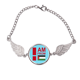 thumbnail image 1 of Soy de Palestina Pulsera pulsera pulsera alas de ángel pulsera, 1 of 3