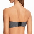 thumbnail image 2 of MELENECA Women's Strapless Bras for Large Bust Minimizer Unlined with Underwire Clear Strap Grey Heather 40C, 2 of 5