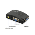 Vga Conversion Box RCA AV S-Video to VGA Converter Box for DVD DVR VCR Monitor 1080P ...