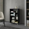 thumbnail image 2 of Xukmct 6 Tiers Wood Bookshelf Bookcase for Living Room, Office, Bedroom, Black, 2 of 6