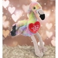 thumbnail image 5 of DolliBu I Love You Plush Super Soft Rainbow Flamingo - Cute Stuffed Animal Flamingo with Red Heart Plush for Valentines, Anniversary, Romantic Date, Boyfriend, or Girlfriend Gift - 8 Inches, 5 of 6