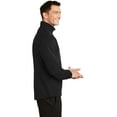 thumbnail image 3 of Port Authority Active 1/2 Zip Soft Shell Jacket-XS (Deep Black), 3 of 6