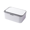 thumbnail image 3 of Nvzi Caja para toallitas húmedas antideslizante y fácil de abrir, caja universal para almacenar toallitas húmedas, contenedor recargable con tapa, color gris, 1 unidad., 3 of 3