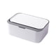 thumbnail image 3 of Nvzi Caja para toallitas húmedas antideslizante y fácil de abrir, caja universal para almacenar toallitas húmedas, contenedor recargable con tapa, color gris, 1 unidad., 3 of 3