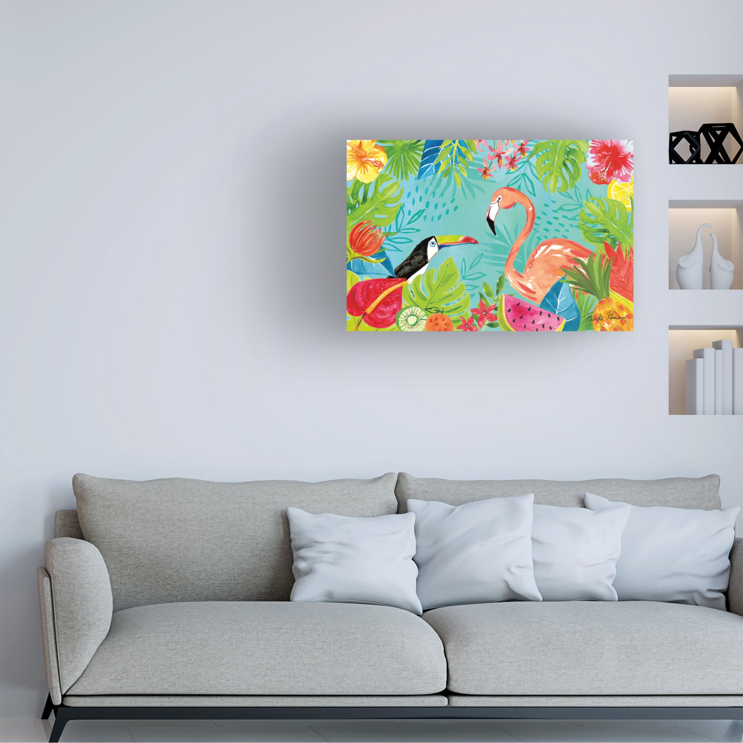 Farida Zaman 'Tutti Frutti III' Canvas Art
