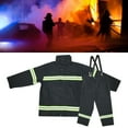 thumbnail image 4 of Flame Retardant Clothing Fireproof Heatproof Firemen Protective Reflective Coat TrousersXL, 4 of 8