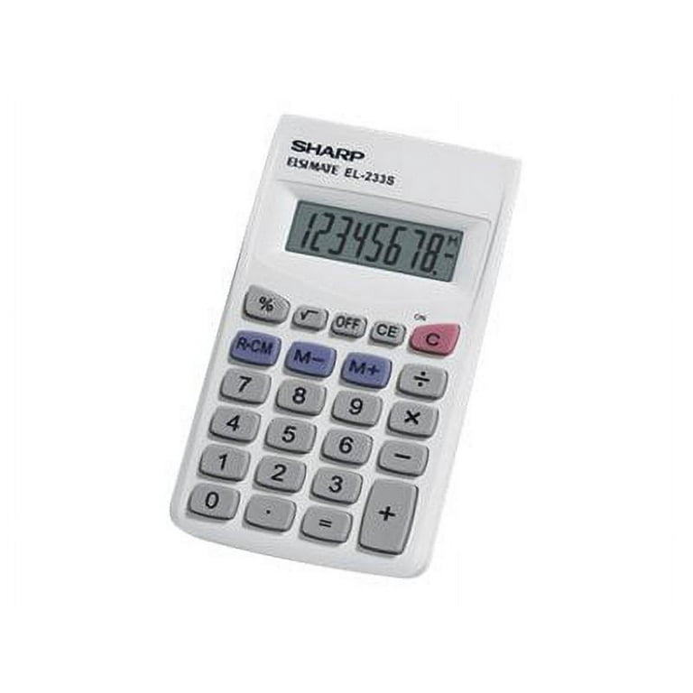 EL233SB Pocket Calculator, 8-Digit LCD