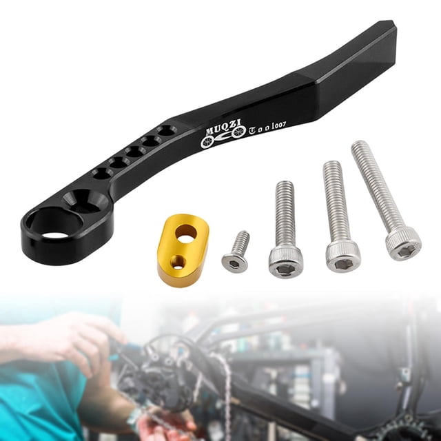 Estabilizador de cadena de bicicleta, recogedor de cadena de bicicleta ajustable , negro
