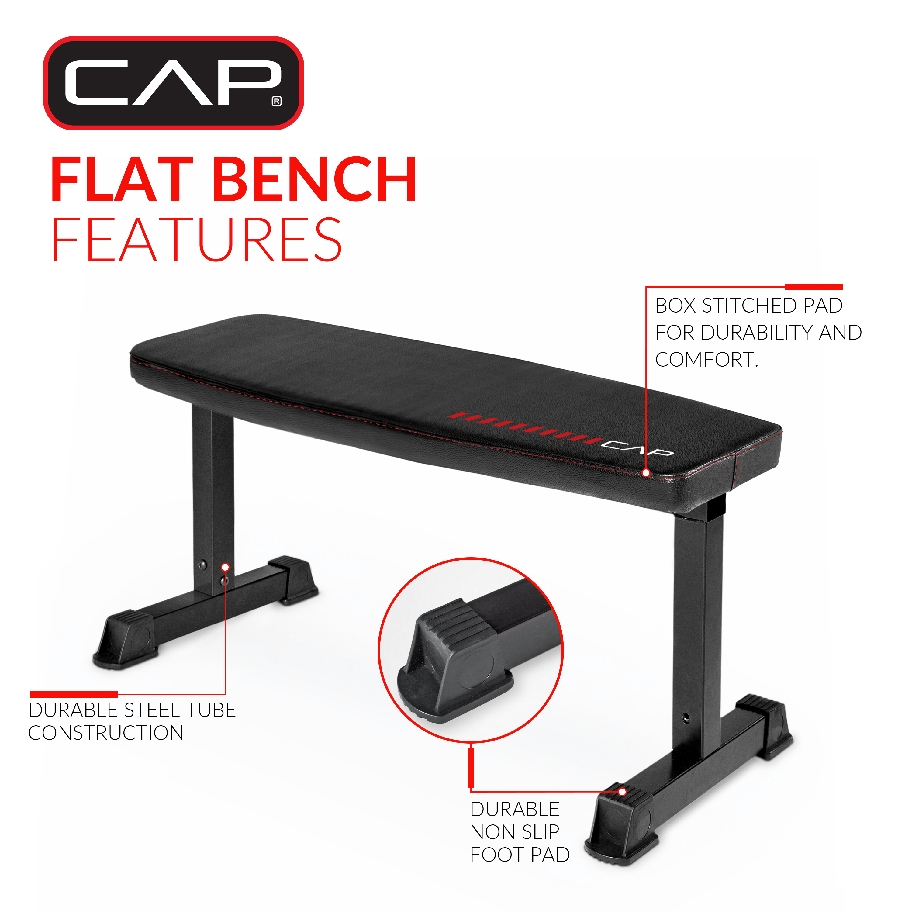 CAP Strength Universal Flat Weight Bench photo 3