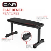 CAP Strength Universal Flat Weight Bench, Black